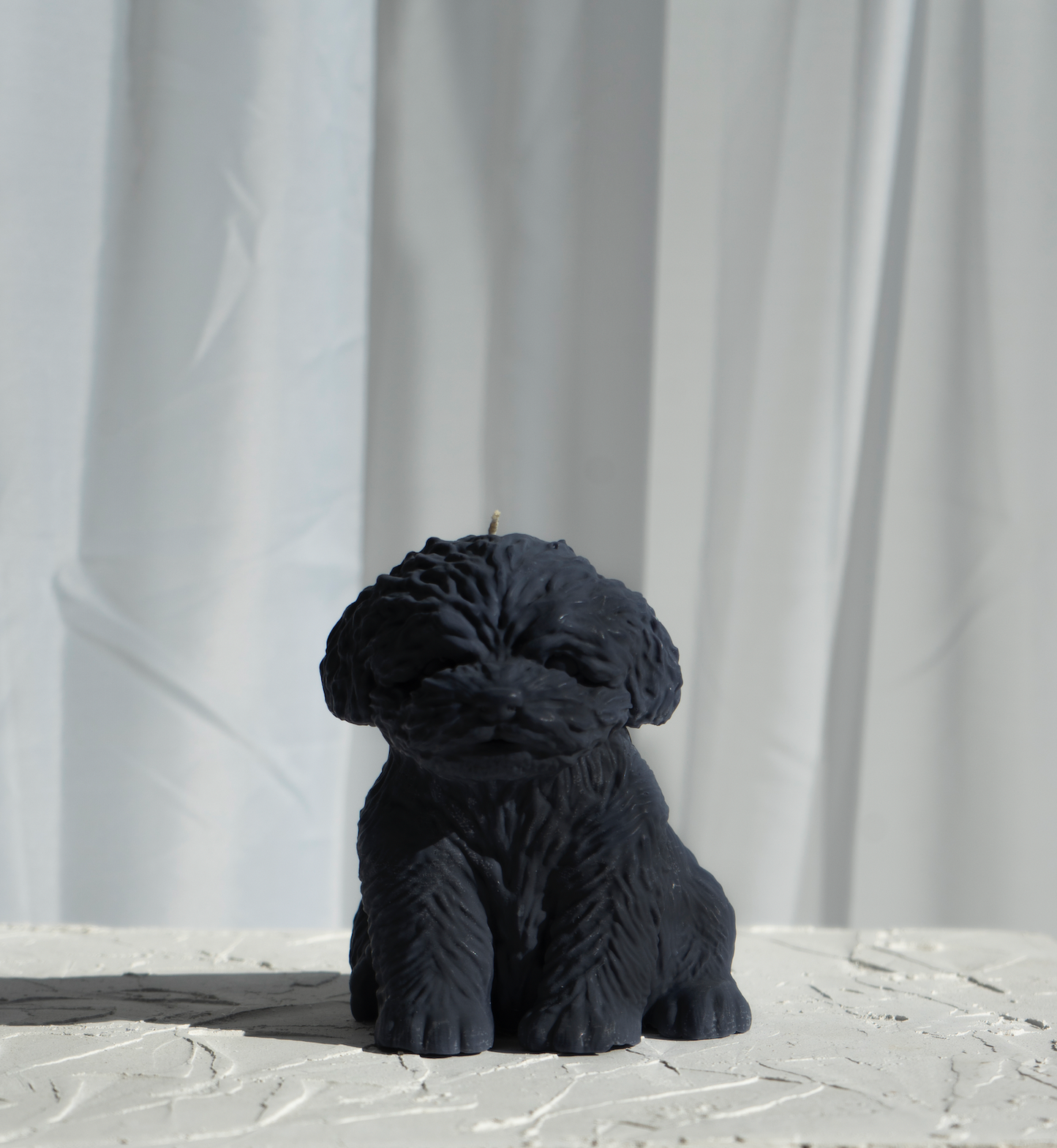 Puppy Candle Black